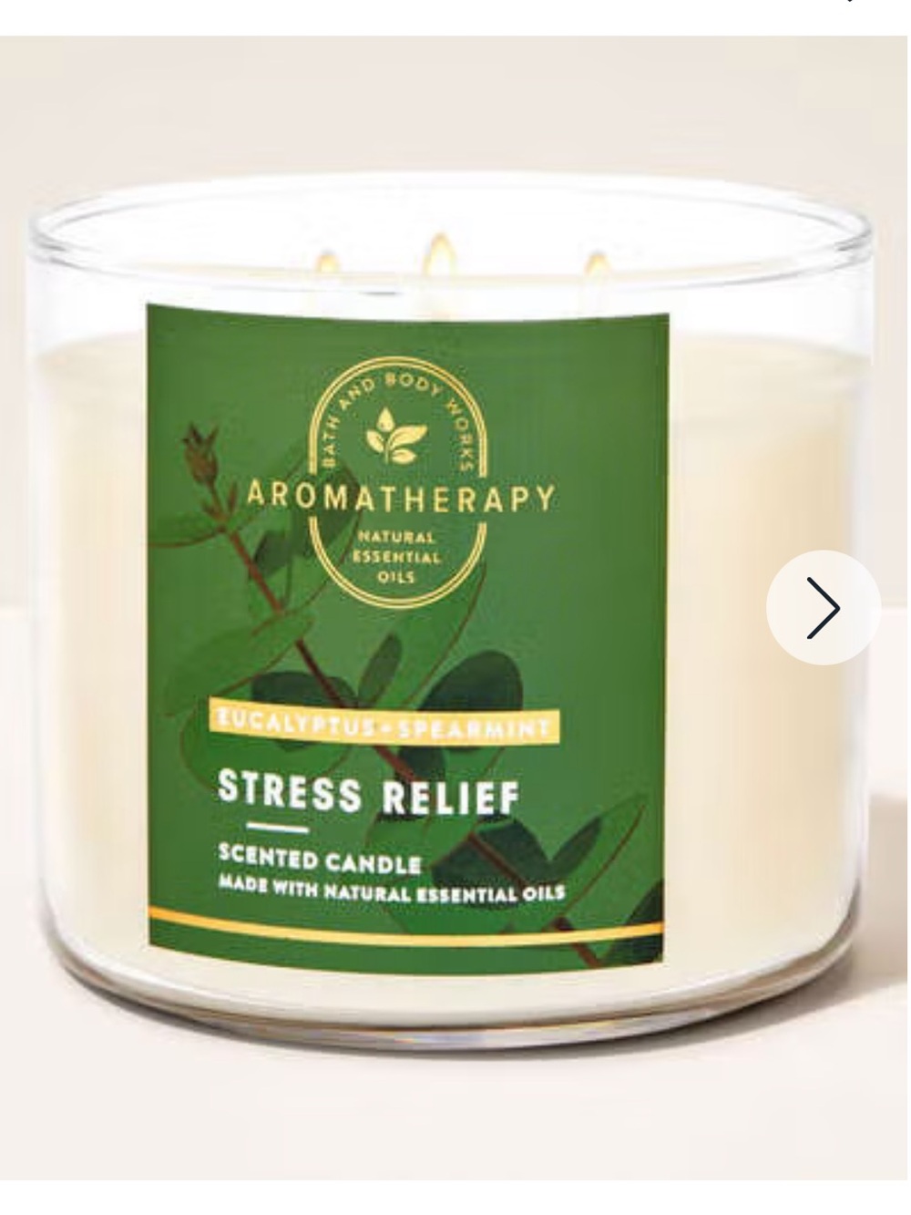 Bath & Body Works Aromatherapy Stress Relief Candle - 3-Wick